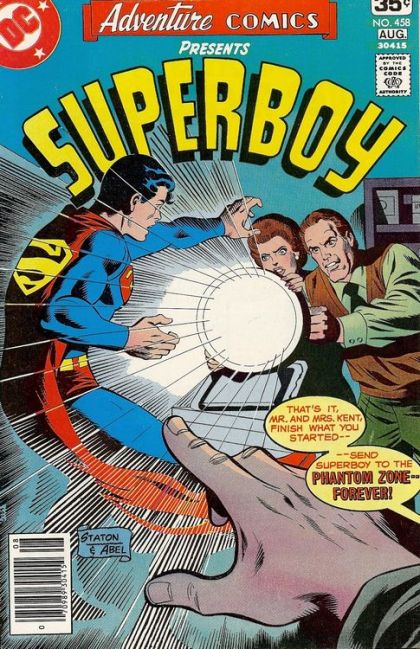 Adventure Comics, Vol. 1 The Superboy Who Wasn't / He Who Survives--! |  Issue#458A | Year:1978 | Series:  | Pub: DC Comics | Regular Edition