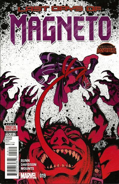 Magneto, Vol. 3 Secret Wars: Last Days - Last Days |  Issue#19A | Year:2015 | Series:  | Pub: Marvel Comics | Regular David Yardin Cover