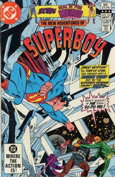 The New Adventures of Superboy Kill Superboy ... And Conquer / Lights! Camera! Destruction! |  Issue#33A | Year:1982 | Series: Superman | Pub: DC Comics | Direct Edition