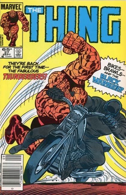 The Thing, Vol. 1 Thing And The Thunderiders |  Issue#27B | Year:1985 | Series: Fantastic Four | Pub: Marvel Comics | Newsstand Edition