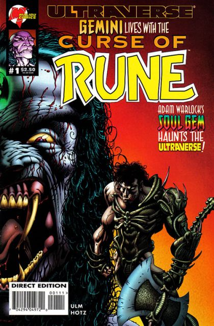 Curse of Rune Connections |  Issue#1B | Year:1995 | Series:  | Pub: Malibu Comics | Cover - Gemini