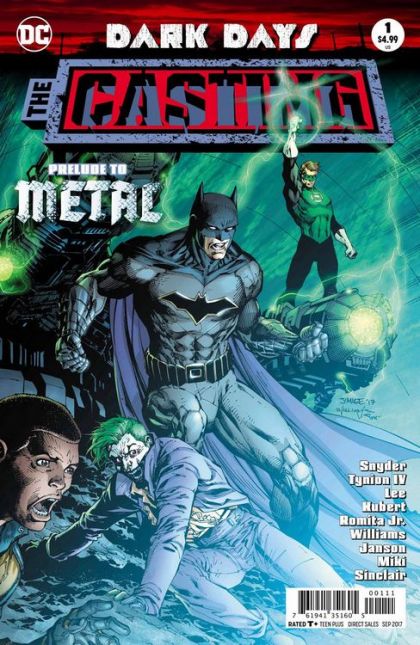 Dark Days: The Casting Dark Days - The Casting |  Issue#1A | Year:2017 | Series:  | Pub: DC Comics | Regular Jim Lee & Scott Williams Foil-Stamped Cover