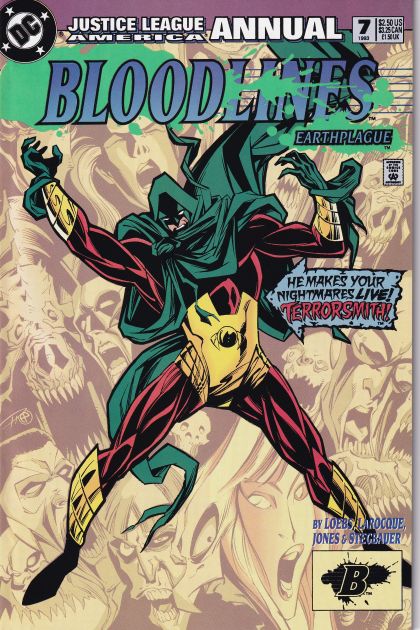 Justice League / International / America Annual Bloodlines - Only the Lucky Ones Die! |  Issue#7A | Year:1993 | Series: JLA | Pub: DC Comics | Direct Edition