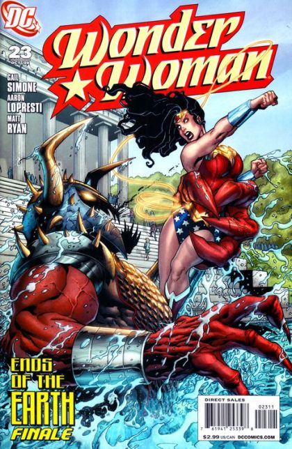 Wonder Woman, Vol. 3 Ends of the Earth, Part Four: Finale |  Issue#23 | Year:2008 | Series: Wonder Woman | Pub: DC Comics | Aaron Lopresti Regular