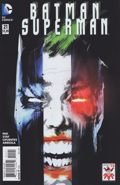 Batman / Superman Truth, Truth Hurts Part One |  Issue#21B | Year:2015 | Series:  | Pub: DC Comics | Joker 75th Anniversary Cover