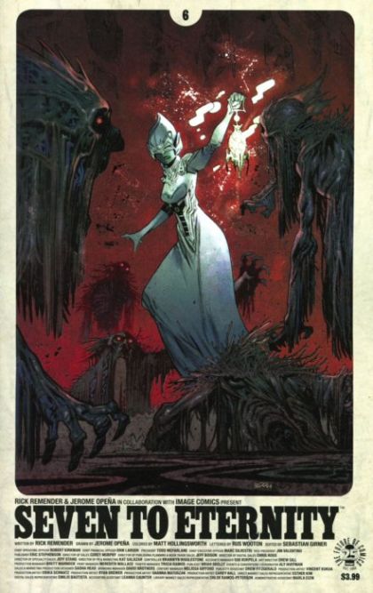 Seven To Eternity  |  Issue#6B | Year:2017 | Series:  | Pub: Image Comics | Variant James Harren Cover