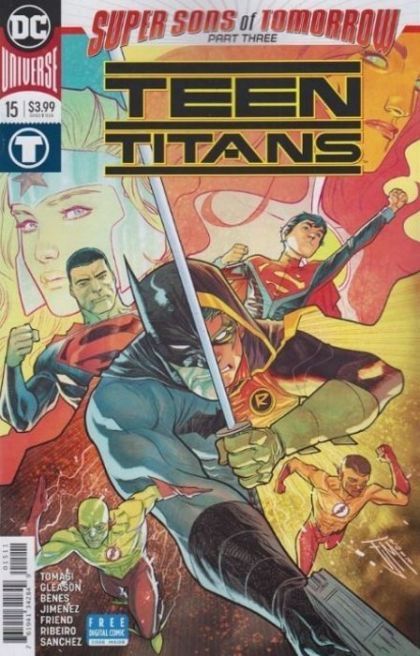 Teen Titans, Vol. 6 Super Sons of Tomorrow - Super Sons of Tomorrow, Part Three: Tomorrow Is Never Promised |  Issue#15A | Year:2017 | Series:  | Pub: DC Comics | Regular Francis Manapul Cover