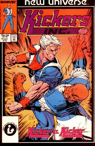 Kickers Inc. "In ? We Trust" |  Issue#11A | Year:1987 | Series: New Universe | Pub: Marvel Comics | Direct Edition