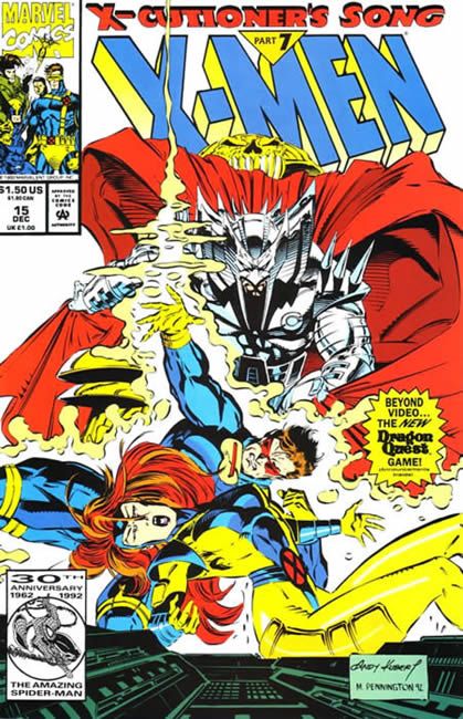 X-Men, Vol. 1 X-Cutioner's Song - Part 7: The Camel's Back |  Issue#15A | Year:1992 | Series: X-Men | Pub: Marvel Comics | Direct Edition