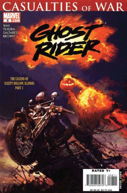Ghost Rider, Vol. 5 Civil War - The Legend of Sleepy Hollow, Illinois, Part 1 |  Issue#8A | Year:2007 | Series: Ghost Rider | Pub: Marvel Comics |