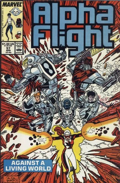 Alpha Flight, Vol. 1 Life |  Issue#57 | Year:1987 | Series: Alpha Flight | Pub: Marvel Comics | Jim Lee Regular Cover