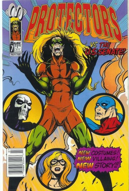 Protectors (Malibu) Prelude To Chaos |  Issue#7B | Year:1993 | Series: Protectors | Pub: Malibu Comics | Newsstand Edition