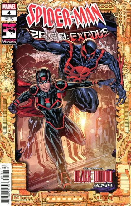 Spider-Man 2099: Exodus Part IV <four> |  Issue#4B | Year:2022 | Series:  | Pub: Marvel Comics | Ken Lashley 2099 Frame Cover