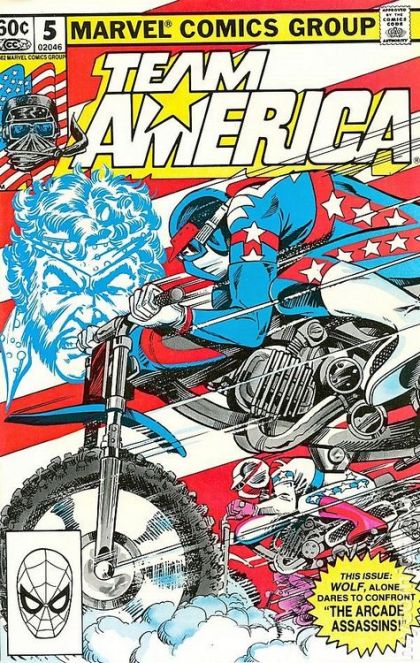 Team America Dark Machine! Story and cover reprinted from issue 4. |  Issue#5D | Year:1982 | Series:  | Pub: Marvel Comics | Ideal toys Edition