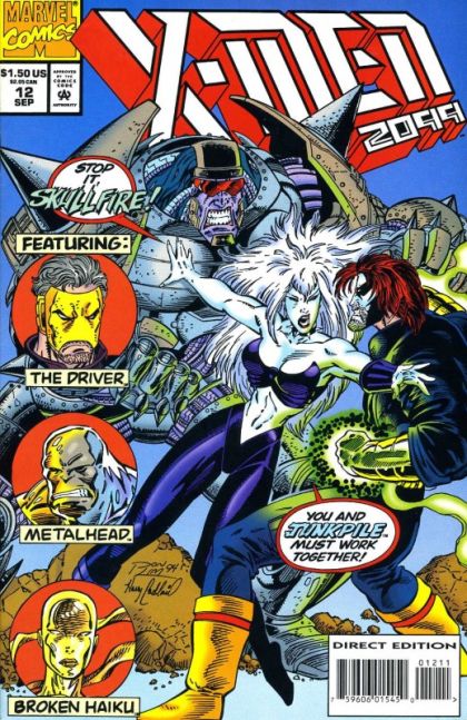 X-Men 2099 Hit and Run |  Issue#12A | Year:1994 | Series: X-Men | Pub: Marvel Comics | Direct Edition