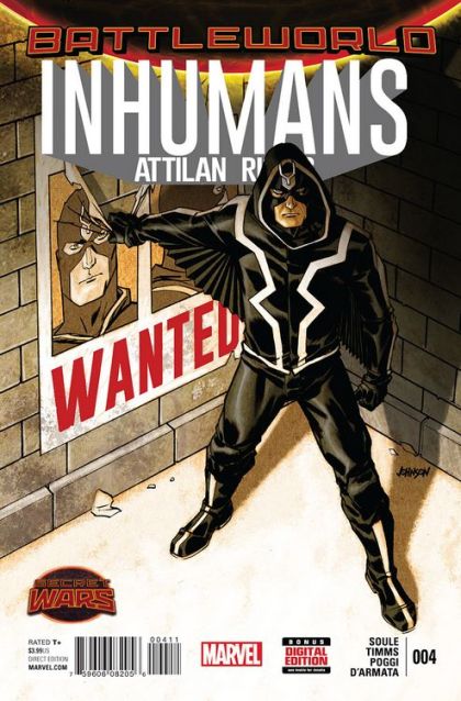 Inhumans: Attilan Rising Secret Wars - Part Four: The Silent Horror |  Issue#4A | Year:2015 | Series:  | Pub: Marvel Comics | Regular Dave Johnson Cover