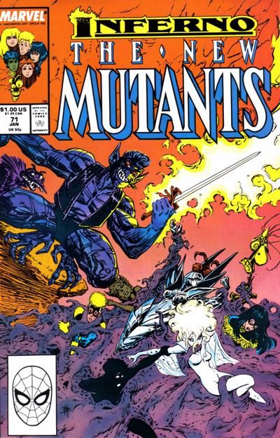 New Mutants, Vol. 1 Inferno - Limbo |  Issue#71A | Year:1988 | Series: New Mutants | Pub: Marvel Comics | Direct Edition
