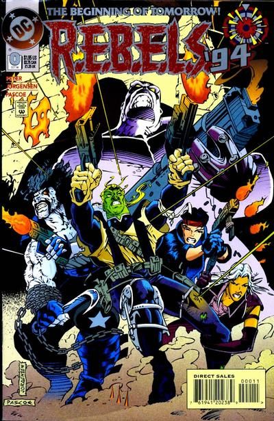 R.E.B.E.L.S., Vol. 1 Less Than Zero |  Issue#0A | Year:1994 | Series:  | Pub: DC Comics | Direct Edition