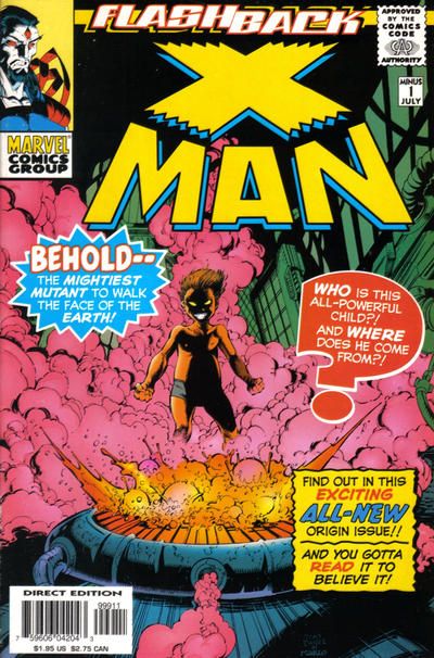 X-Man Flashback, Breeding Ground |  Issue#-1A | Year:1997 | Series: X-Men | Pub: Marvel Comics | Direct Edition
