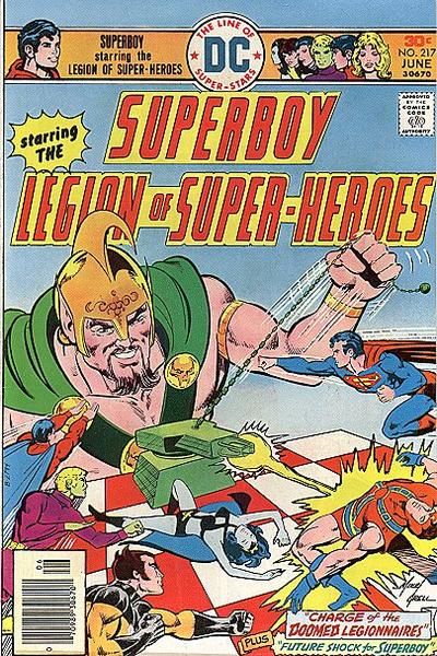 Superboy, Vol. 1 The Charge of the Doomed Legionnaires; Future Shock for Superboy |  Issue#217 | Year:1976 | Series: Superboy | Pub: DC Comics |