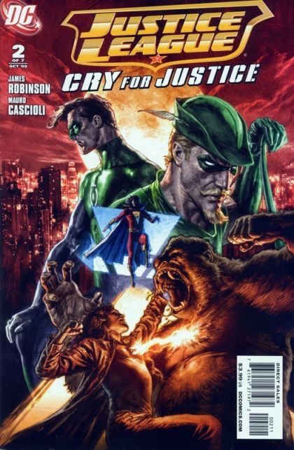 Justice League: Cry For Justice The Gathering |  Issue#2A | Year:2009 | Series: Justice League | Pub: DC Comics | Mauro Cascioli Regular
