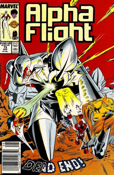 Alpha Flight, Vol. 1 Homeward Bound |  Issue#73A | Year:1989 | Series: Alpha Flight | Pub: Marvel Comics | John Calimee Regular