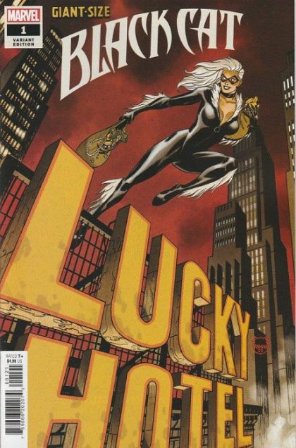 Giant-Size Black Cat: Infinity Score Part 4 |  Issue#1B | Year:2021 | Series:  | Pub: Marvel Comics | Dave Johnson Lucky Variant
