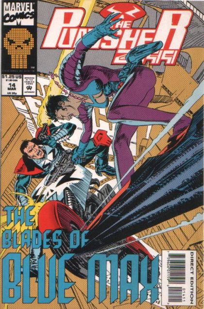 Punisher 2099, Vol. 1 Young Blades |  Issue#14A | Year:1994 | Series: Punisher | Pub: Marvel Comics | Direct Edition