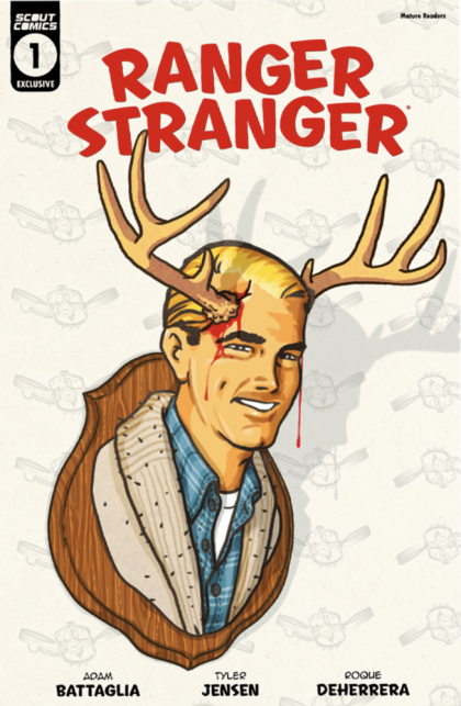 Ranger Stranger  |  Issue#1B | Year:2021 | Series:  | Pub: Scout Comics | ComicTom101/Mill Geek Comics July 2022 Mystery Mail Call Exclusive Antlers Variant