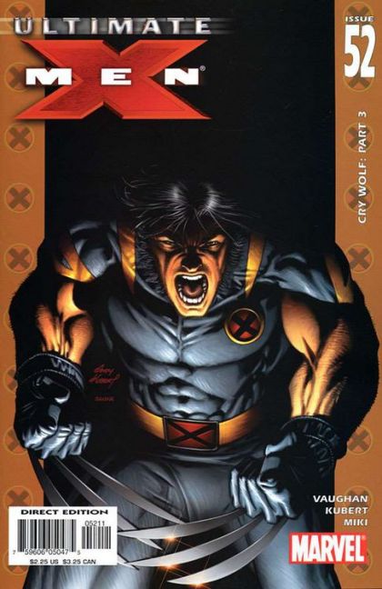 Ultimate X-Men, Vol. 1 Cry Wolf, Part 3 |  Issue#52A | Year:2004 | Series: X-Men | Pub: Marvel Comics | Andy Kubert Regular