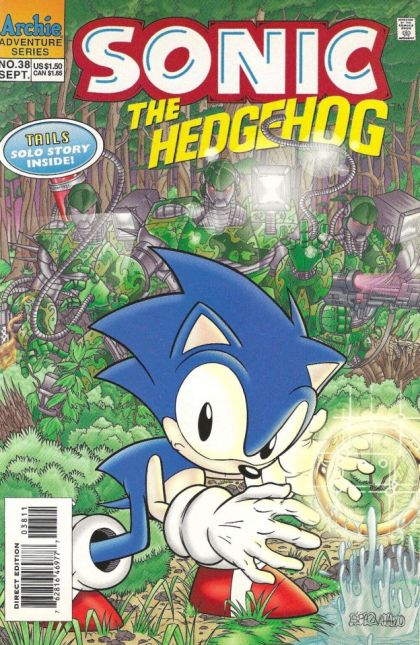 Sonic the Hedgehog, Vol. 2 The Rise of Robotropolis... The Fall of Sonic! |  Issue#38B | Year:1996 | Series: Sonic The Hedgehog | Pub: Archie Comic Publications | Newsstand Edition