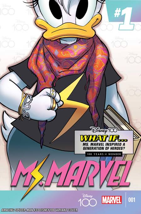 Ms. Marvel The Amazing Spiderman | Disney 100 Variant | Issue#33 | Pub: Marvel Comics