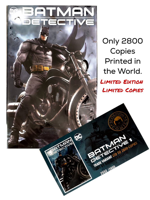 Limited Edition Trade Variant | Batman The Detective Issue#1 | Only 2800 Copies in the World | Art by Rafael Grassetti | Pub: DC Comics