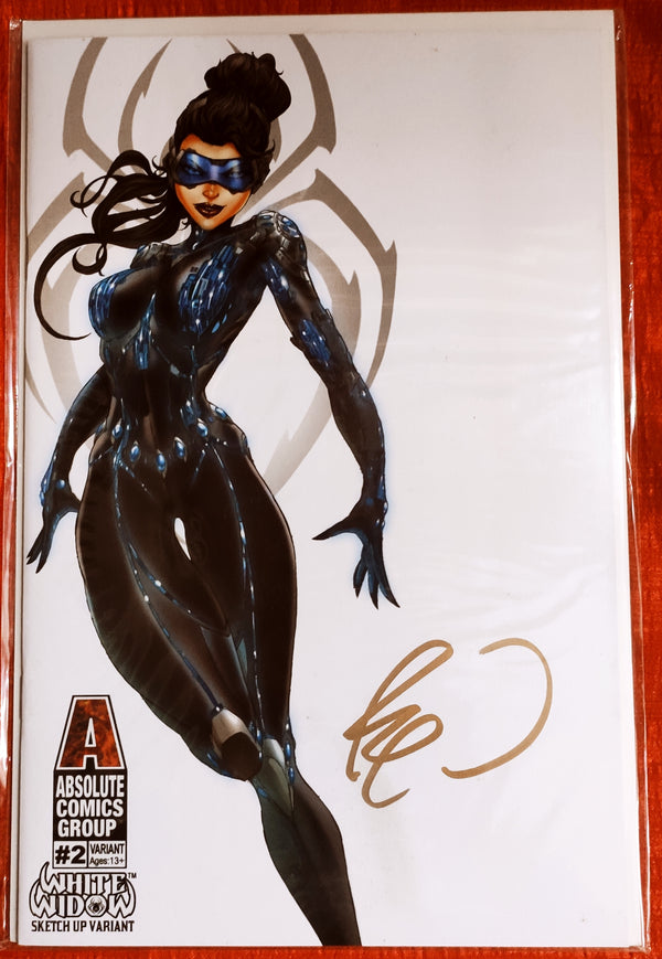 Signed Comic with Certificate of Authenticity|White widow |#2| Publishing: Absolute comics group|