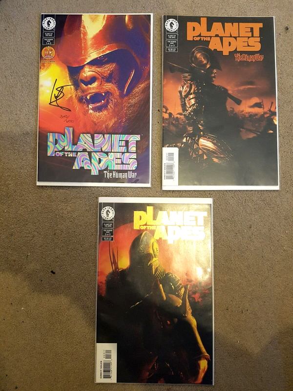 Planet of the Apes Comic Set 1,2&3 | Limited Edition Signed Autograph Ian Edginton | Certificate of Authenticity