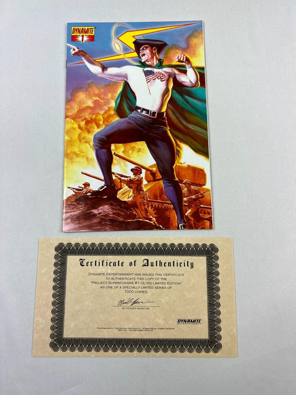 Limited Edition with Certificate of Authenticity Only 1000 Copies in the Planet | Project Superpowers #1 | Year: 2009 | Publisher: Dynamite