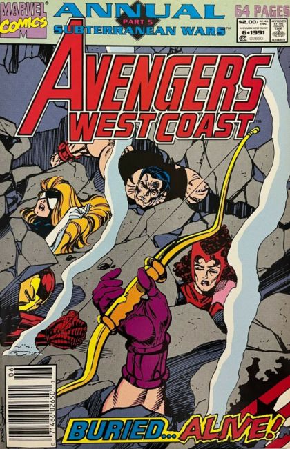 West Coast Avengers, Vol. 2 Annual Subterranean Wars - Part 5: Storm in Subterranea |  Issue#6B | Year:1991 | Series:  | Pub: Marvel Comics