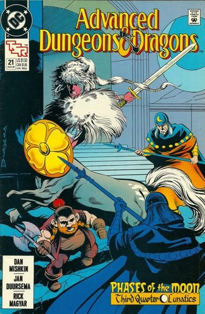 Advanced Dungeons & Dragons Phases of the Moon, Third Quarter: Lunatics |  Issue#21A | Year:1990 | Series: TSR | Pub: DC Comics |