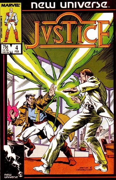 Justice (Marvel) Shangri-L.A. |  Issue#4A | Year:1987 | Series: New Universe | Pub: Marvel Comics |
