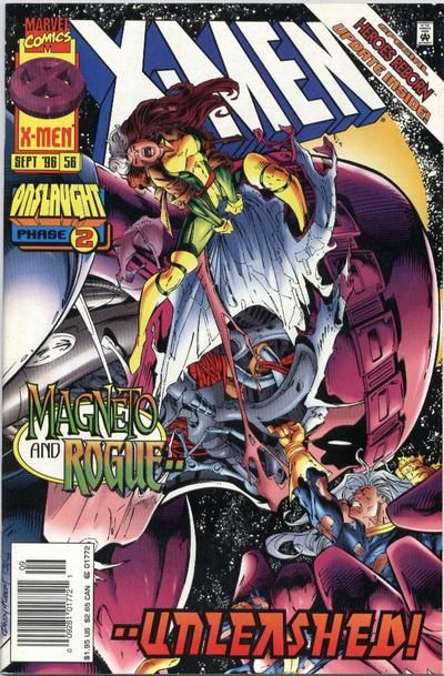X-Men, Vol. 1 Onslaught - Twilight of the Gods |  Issue#56B | Year:1996 | Series: X-Men | Pub: Marvel Comics | Newsstand Edition