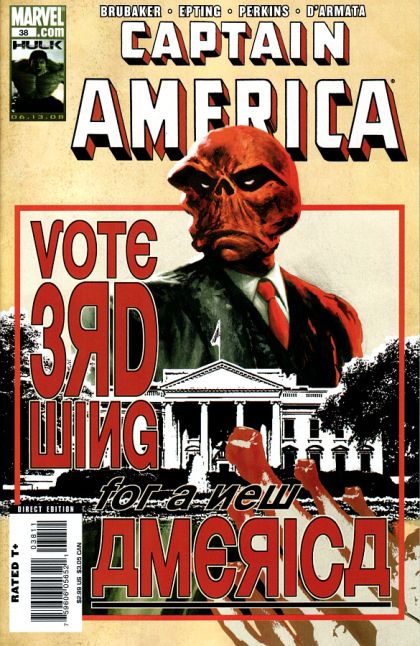 Captain America, Vol. 5 The Man Who Bought America, Part Two |  Issue#38A | Year:2008 | Series: Captain America |  Steve Epting Regular