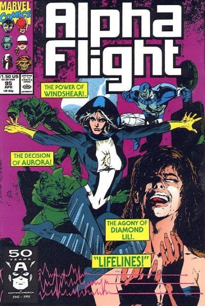 Alpha Flight, Vol. 1 Life Lines |  Issue#95A | Year:1991 | Series: Alpha Flight |