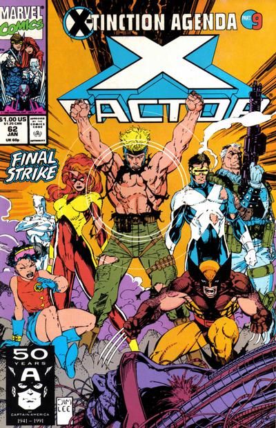 X-Factor X-Tinction Agenda - Part 9: Captial Punishment |  Issue#62A | Year:1990 | Series: X-Factor | Pub: Marvel Comics