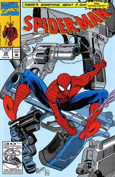 Spider-Man, Vol. 1 Something About A Gun, Part 2 |  Issue#28A | Year:1992 | Series: Spider-Man | Pub: Marvel Comics