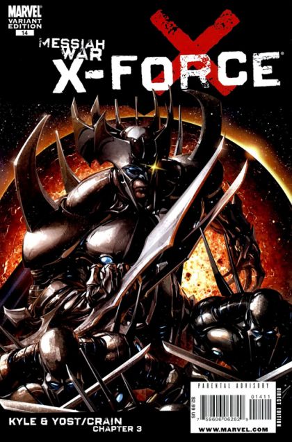 X-Force, Vol. 3 Messiah War - Chapter 3 |  Issue#14B | Year:2009 | Series: X-Force | Pub: Marvel Comics