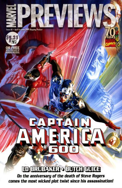 Marvel Previews, Vol. 1 Captain America #600 |  Issue#68 | Year:2009 | Series: Marvel Previews | Pub: Marvel Comics