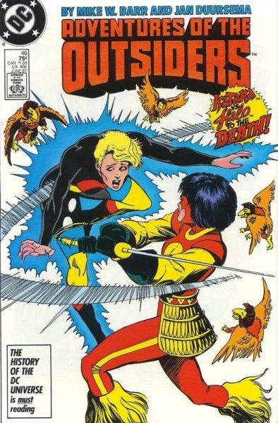 Adventures of the Outsiders Ladies Day |  Issue#46A | Year:1987 | Series: Outsiders | Pub: DC Comics