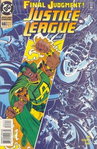 Justice League Europe / International Judgment Day - Part 6: All Out of Time |  Issue#66A | Year:1994 | Series: JLA | Pub: DC Comics