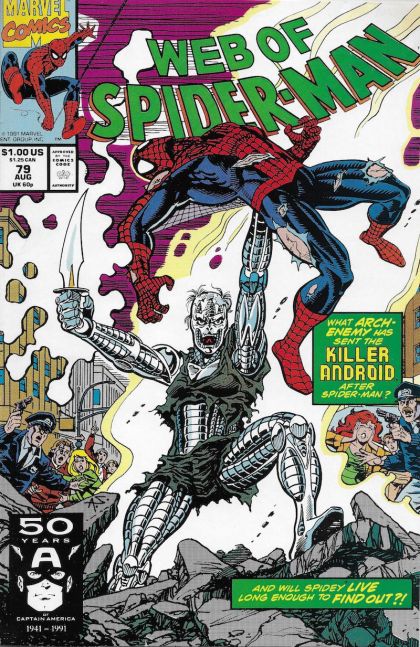 Web of Spider-Man, Vol. 1 First Blood... |  Issue#79A | Year:1991 | Series: Spider-Man | Pub: Marvel Comics | Direct Edition