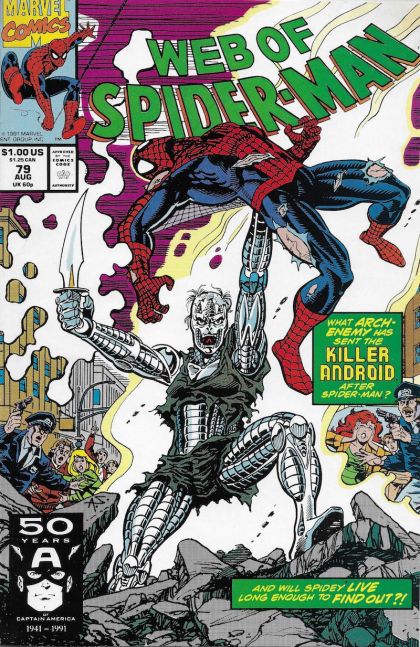 Web of Spider-Man, Vol. 1 First Blood... |  Issue#79A | Year:1991 | Series: Spider-Man | Pub: Marvel Comics